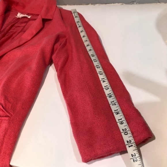 Jennings by Lyndal refsnes silk orange silk blazer front pocket size:14 - Picture 7 of 16